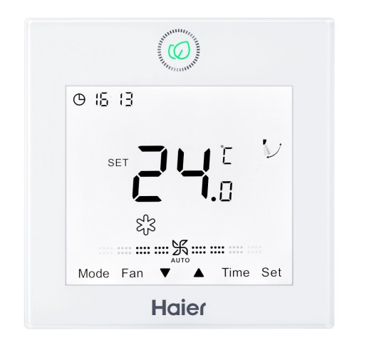 Haier YR-E17A, nástěnný individuální a&nbsp;skupinový ovladač pro max. 16 vnitřních jednotek