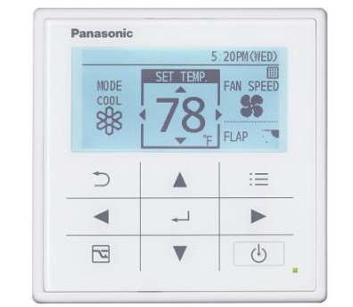 Panasonic CZ-RTC5B, dálkový kabelový ovladač s&nbsp;Econavi a&nbsp;datanavi pro jednotky PACi