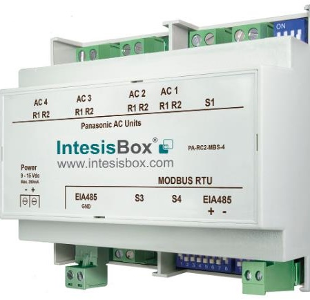 Panasonic PAW-RC2-MBS-4, rozhraní Modbus k&nbsp;ovládání 4 vnitřních jednotek PACi