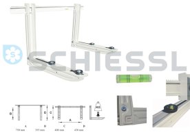 Závěsná konzole s libelou, do 100 kg, 111000071, Tecnosystemi