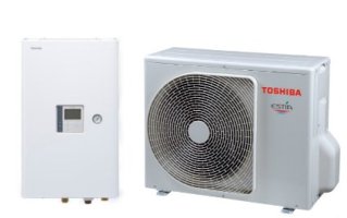 Toshiba HWT-601XWHT6W-E, vnitřní jednotka Estia (hydrobox), R32