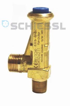 Ventil pojistný 3060/33C240, 24 bar, 3/8" NPT, Castel
