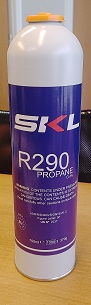 Chladivo R290, 0,37 kg, nevratná láhev, závit 1/4" SAE