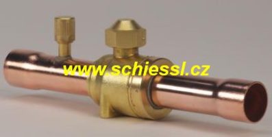 Ventil uzavírací kulový GBC6S, 6mm, letovací, s&nbsp;ventilkem, 009G7060, Danfoss