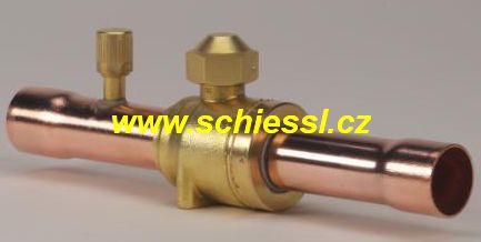 Ventil uzavírací kulový GBC6S, 6mm, letovací, s&nbsp;ventilkem, 009G7060, Danfoss