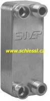 Výměník deskový B15Hx30/1P-SC-M 2x22 letovací + 2x3/4''&16, SWEP