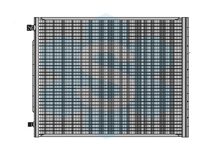 Kondenzátor univerzální 390 x 350 x 18 mm,  022298OR