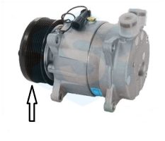 Spojka kompresoru Delphi V5, PV8, 119 mm, 12V