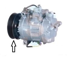 Spojka kompresoru VAG A4,A6,Superb,Passat 2.8V6, Denso 7SBU16C