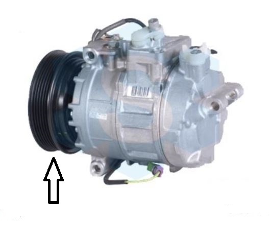 Spojka kompresoru VAG A4,A6,Superb,Passat 2.8V6, Denso 7SBU16C