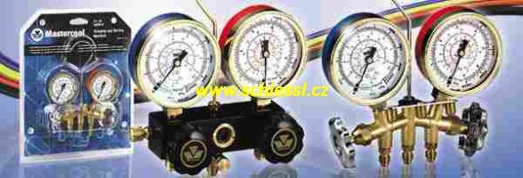 VÝPRODEJ - Baterie manometrová R134-404-507-407-22 + 3 hadice 180cm, Mastercool