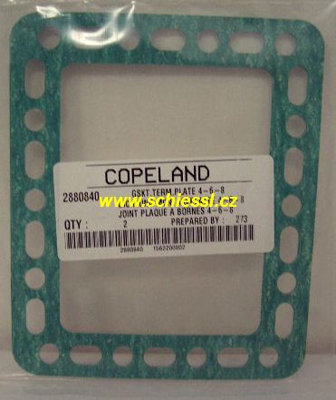 Těsnění pod svorkovnici kompresoru D6, 2880840, (103.4809), Copeland